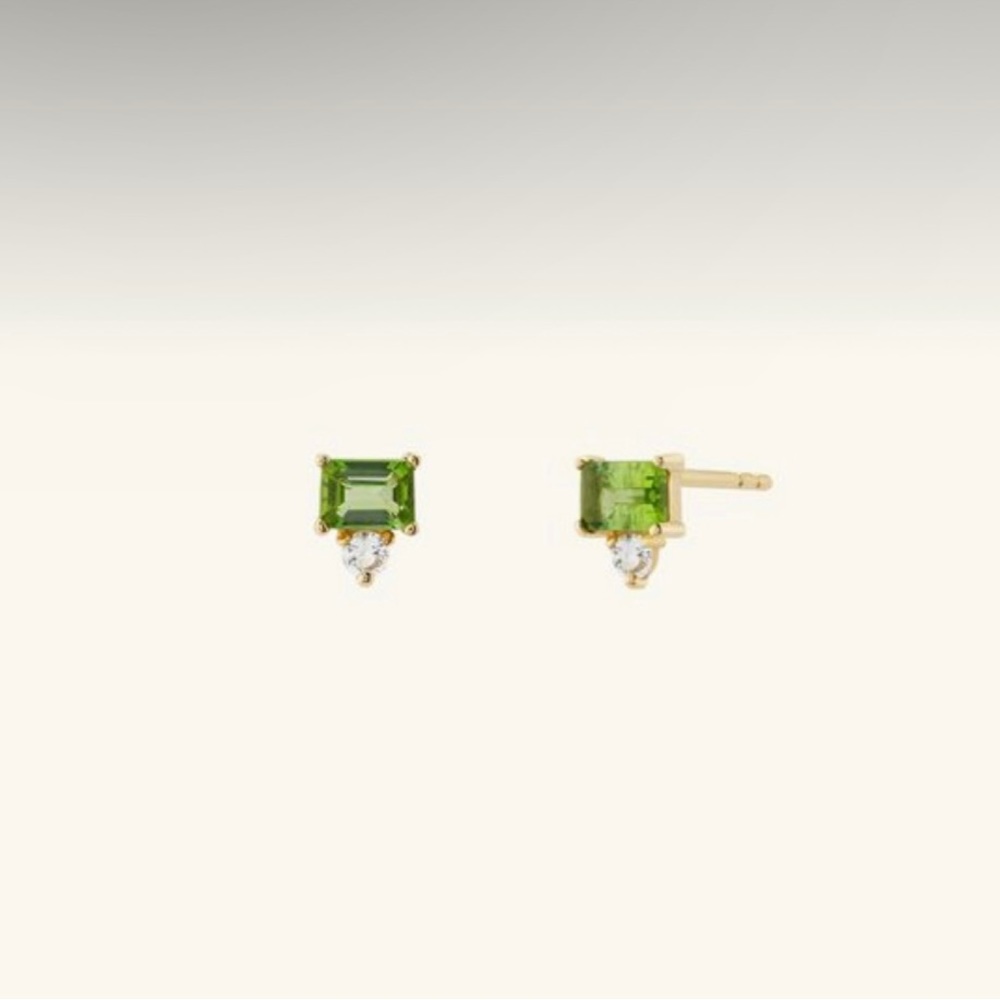 Mejuri- Tourmaline Duo Studs